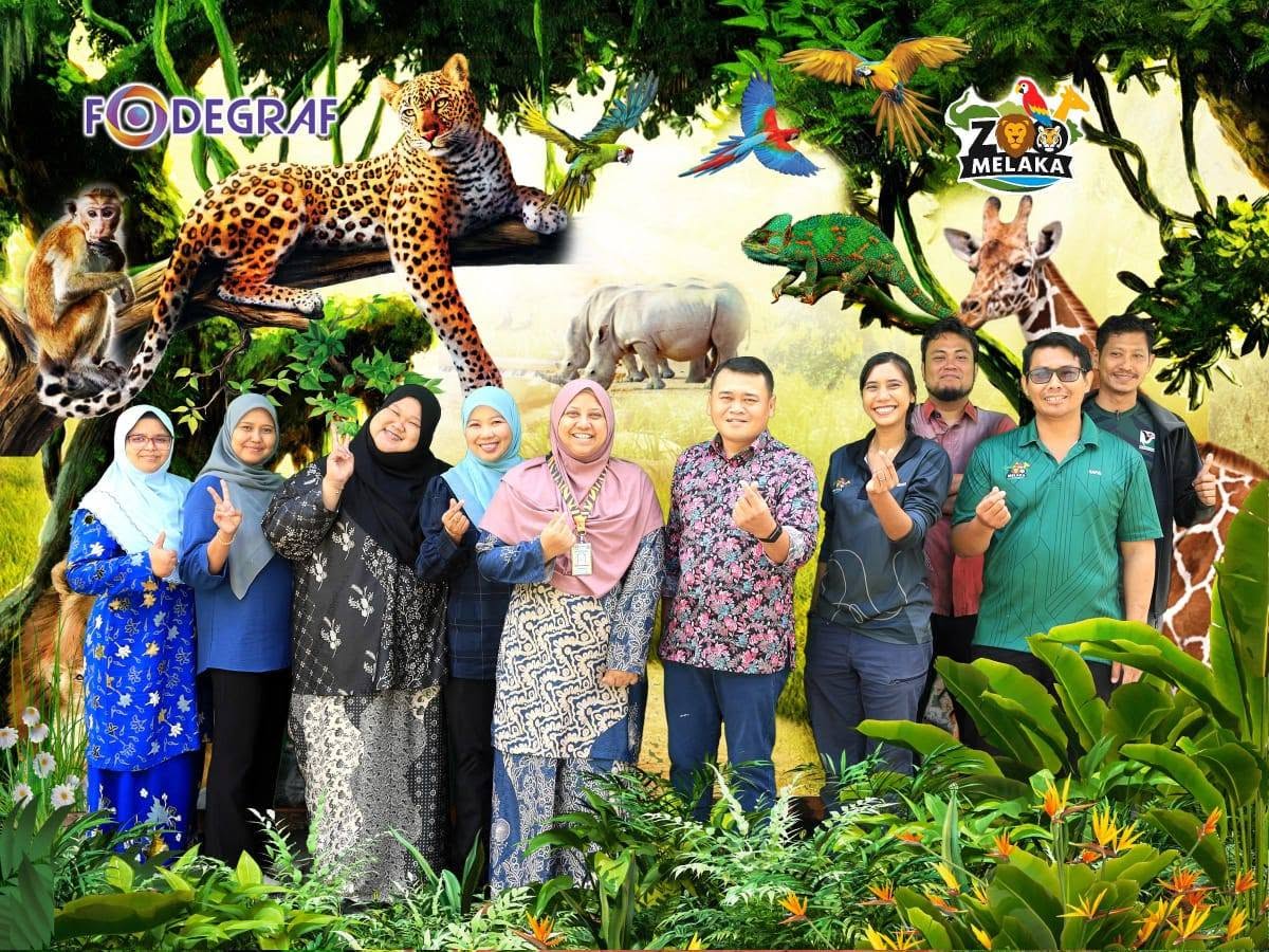 Kunjungan Hormat Pengarah Jabatan Perlindungan Hidupan Liar dan Taman Negara (PERHILITAN) Negeri Melaka, Pn. Nurshirah binti Mustapha ke Zoo Melaka.